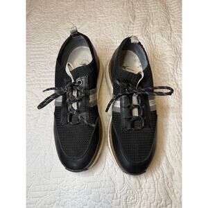 OTBT Speed Sneakers women’s size 7.5M black gray comfort stretch mesh leather